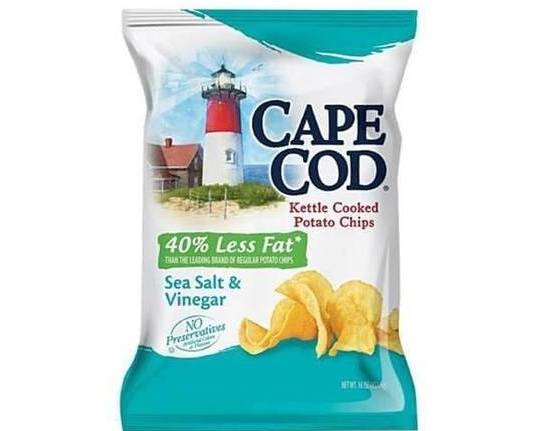 Order Cape Cod Sea Salt & Vinegar Chips food online from Fialkoff Kosher Pizza store, Lawrence on bringmethat.com
