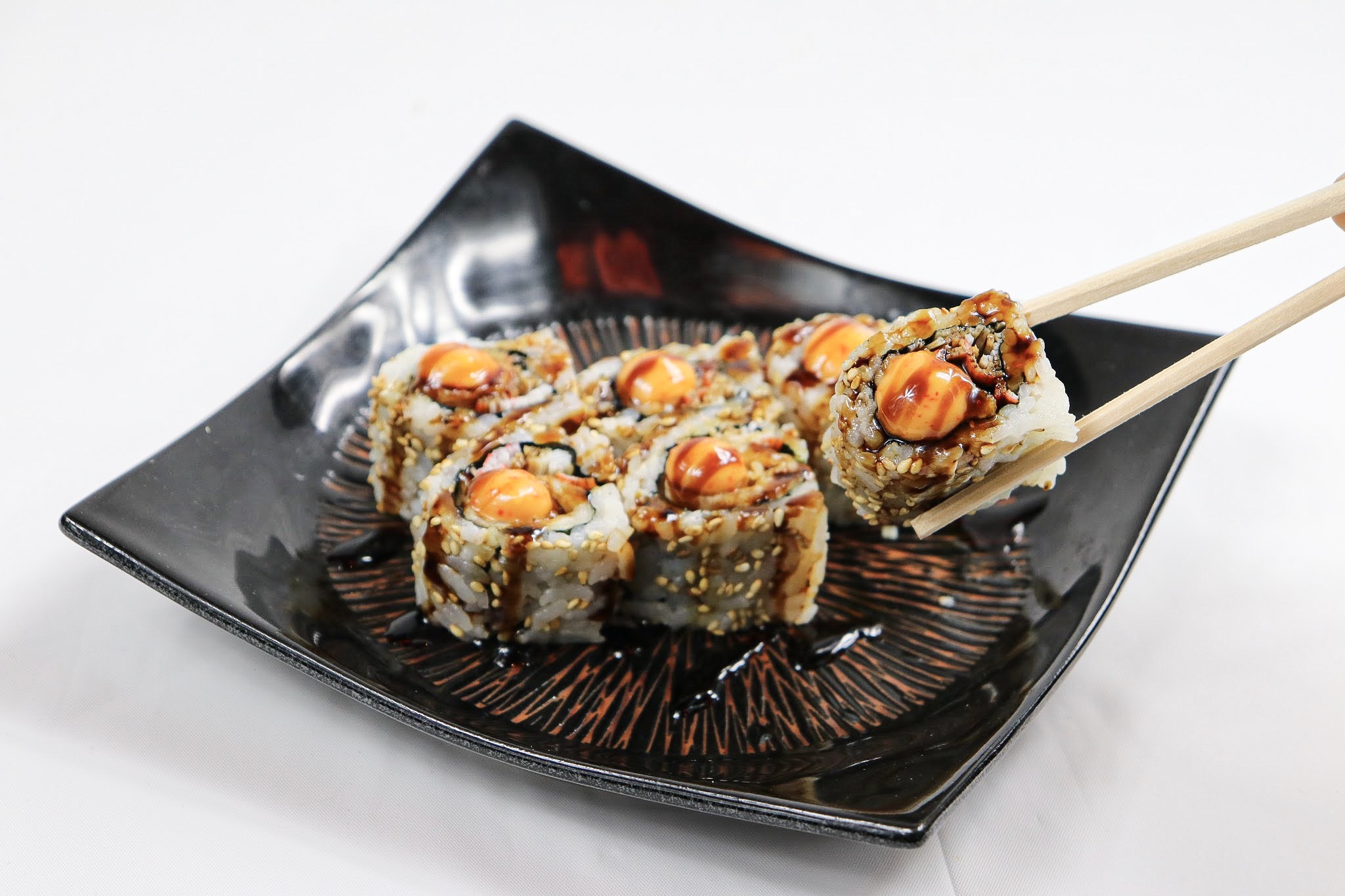 Order Kani Shrimp Tempura Roll food online from Lucky cat store, New York on bringmethat.com