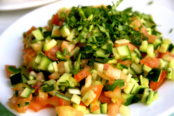 Order Chopped Arabian Salad food online from Zaatar Mediterranean Cuisine store, Baltimore on bringmethat.com