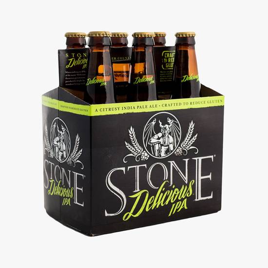Order Stone Delicious IPA 6 Pack  food online from Goodie Liquor And Wine store, Santa Monica on bringmethat.com