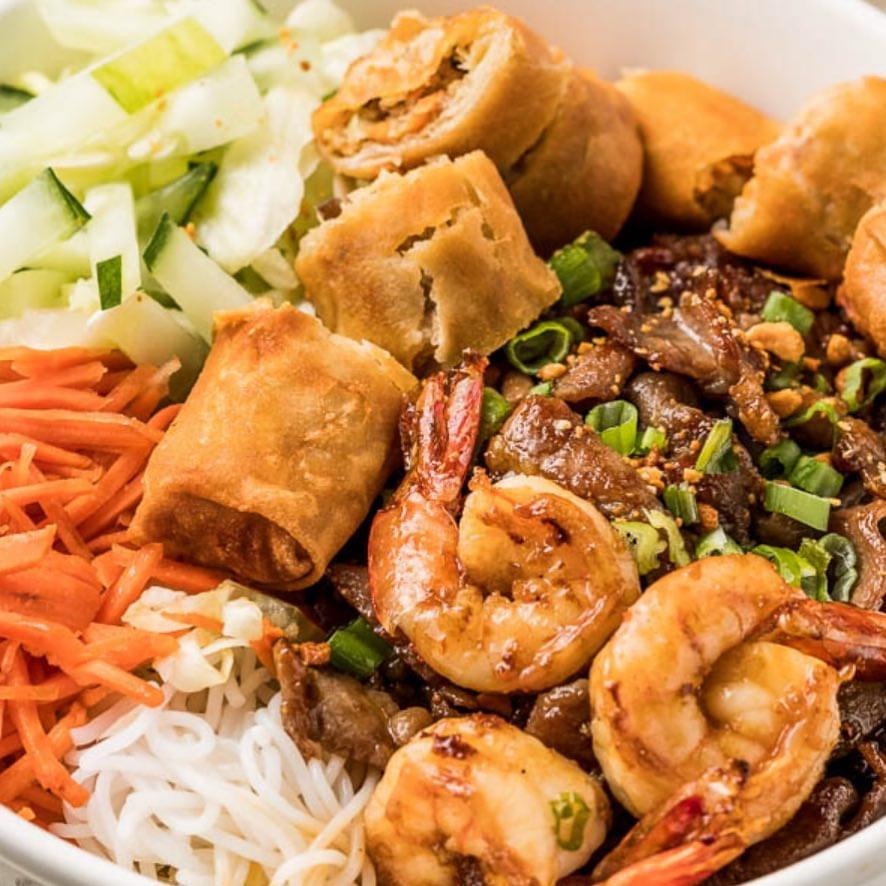 Order Grilled Pork Vermicelli Bowl food online from Td Seafood Pho House store, Harvey on bringmethat.com