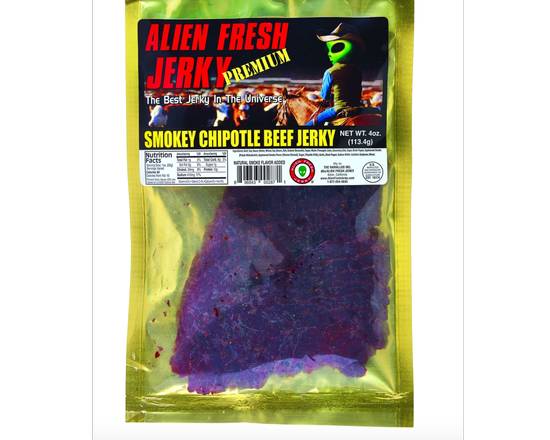 Order Alien Fresh Jerky Smokey Chipotle Beef food online from Windy City Liquor Market store, El Cajon on bringmethat.com