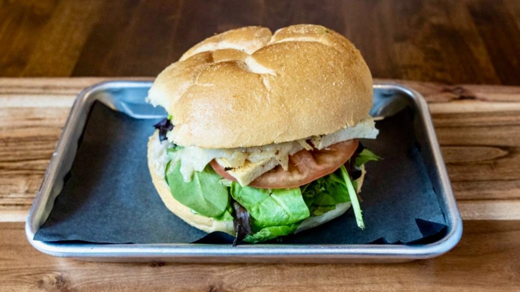 Order V4. Vegan Chicken Club Sandwich food online from Empire Bagels store, Brewster on bringmethat.com