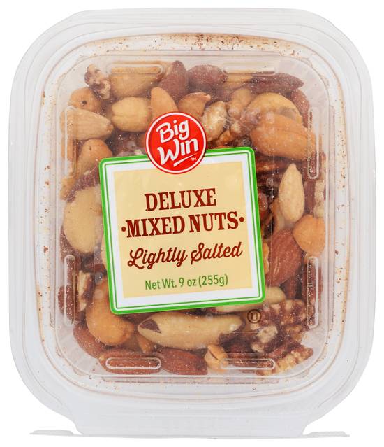 Order Big Win Deluxe Roasted Mixed Nuts Lightly Salted (9 oz) food online from Rite Aid store, Eugene on bringmethat.com