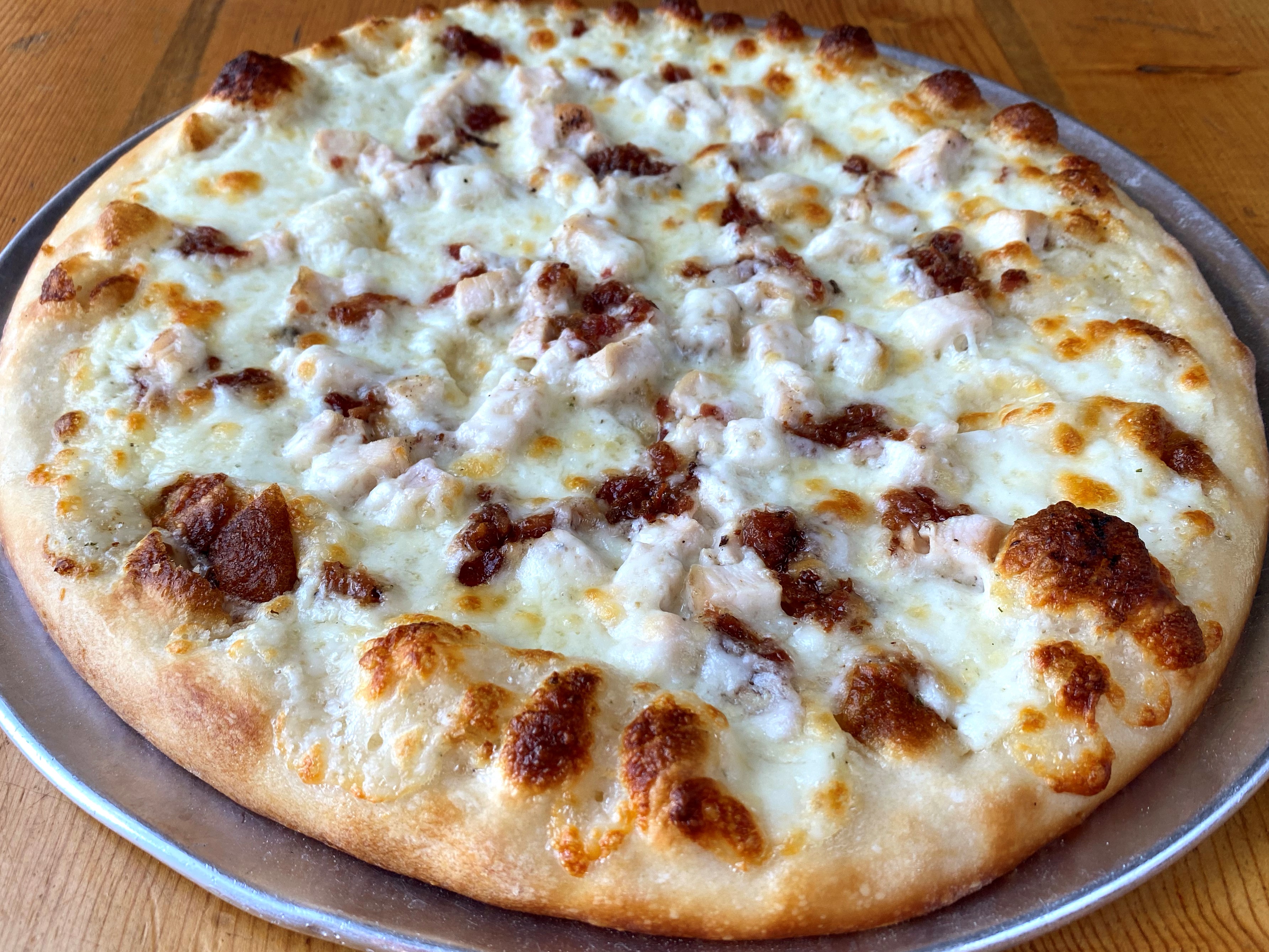 Order Chicken Bacon Ranch Pizza 12" food online from Sexy Pizza store, Denver on bringmethat.com