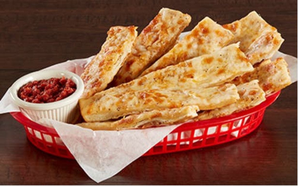 Order Garlic Sticks with Cheese - Small 10" (10 Slices) food online from Mountain Mike's Pizza store, Marina on bringmethat.com