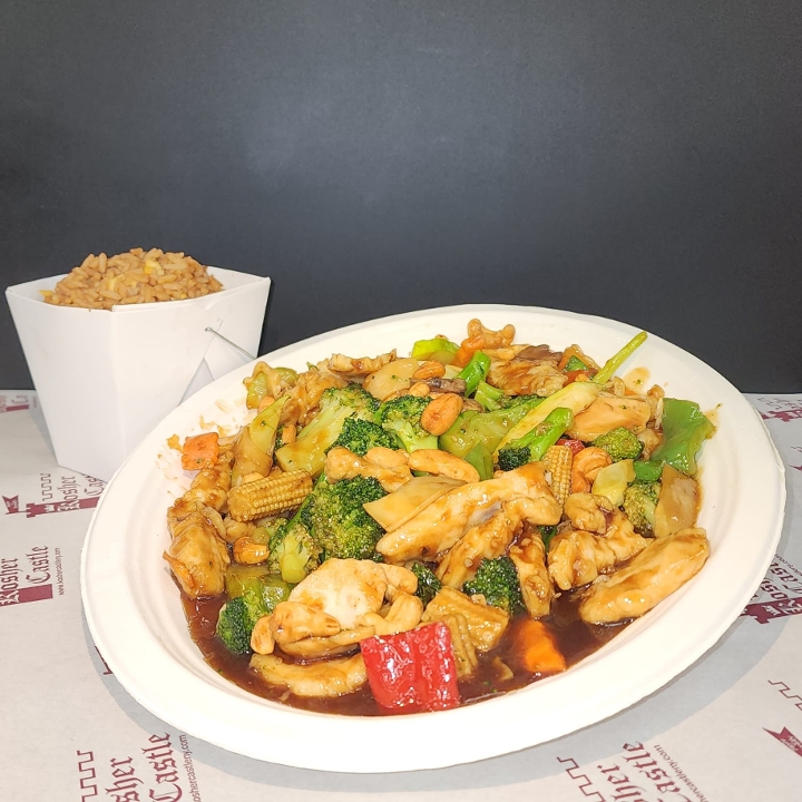 Order Cashew Chicken food online from Kosher Castle store, Airmont on bringmethat.com