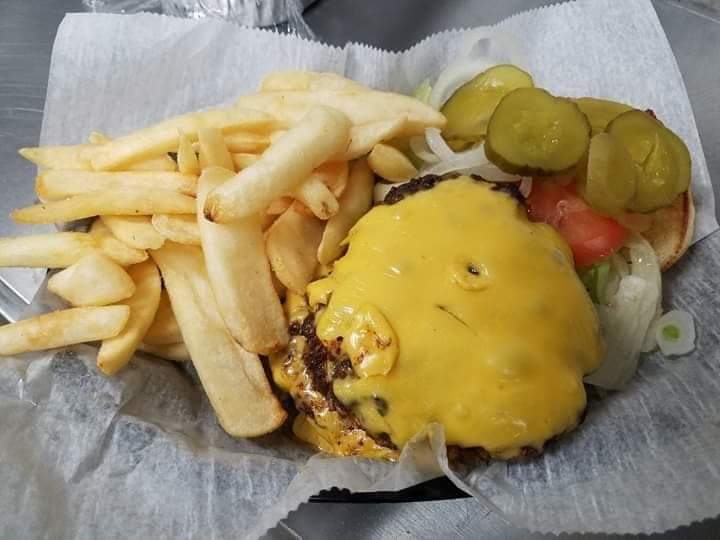Order Cheeseburger food online from Famous City Billiards store, Creve Coeur on bringmethat.com