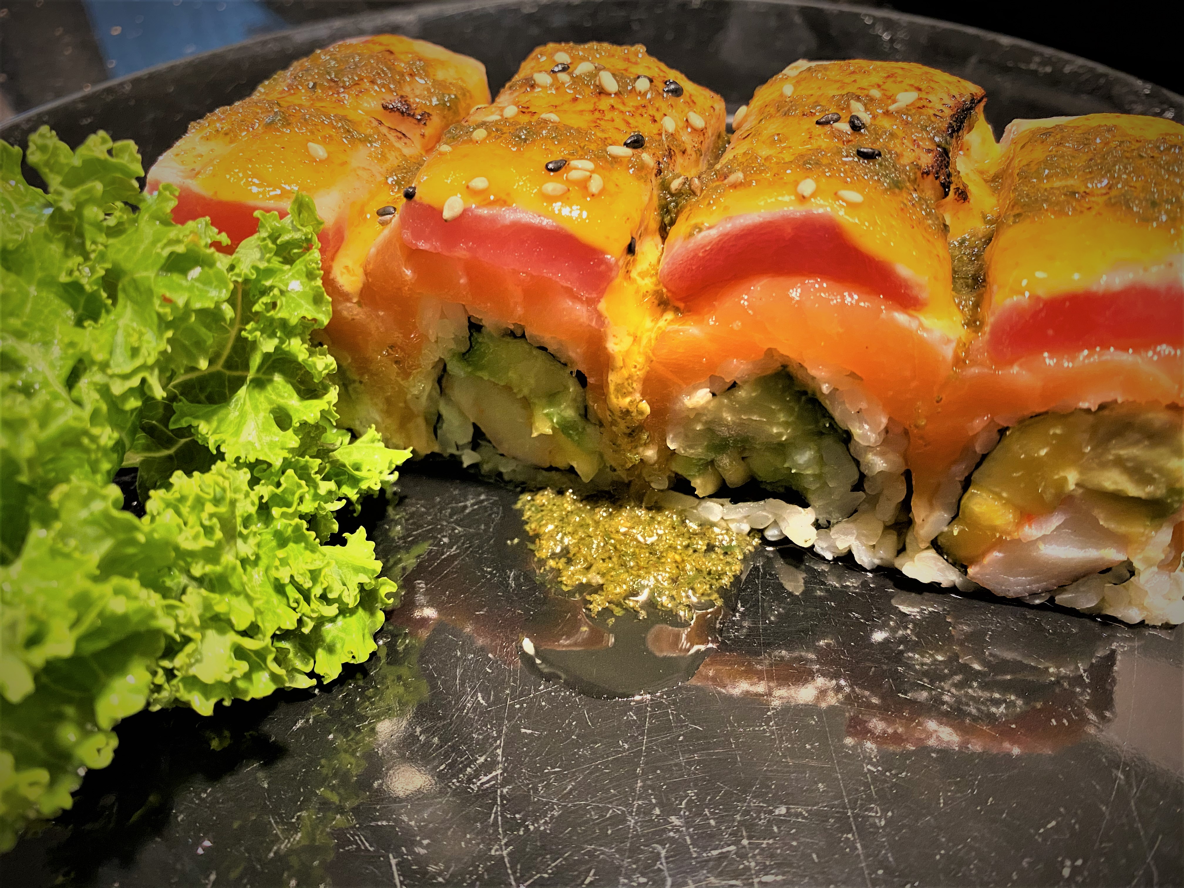Order New Fashion Roll food online from Bluefin Sushi store, Denville on bringmethat.com