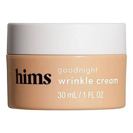 Order hims goodnight wrinkle Cream - caffeine-infused moisturizer and de-puffer (1 fl oz) food online from Goodees Cravings store, Marietta on bringmethat.com
