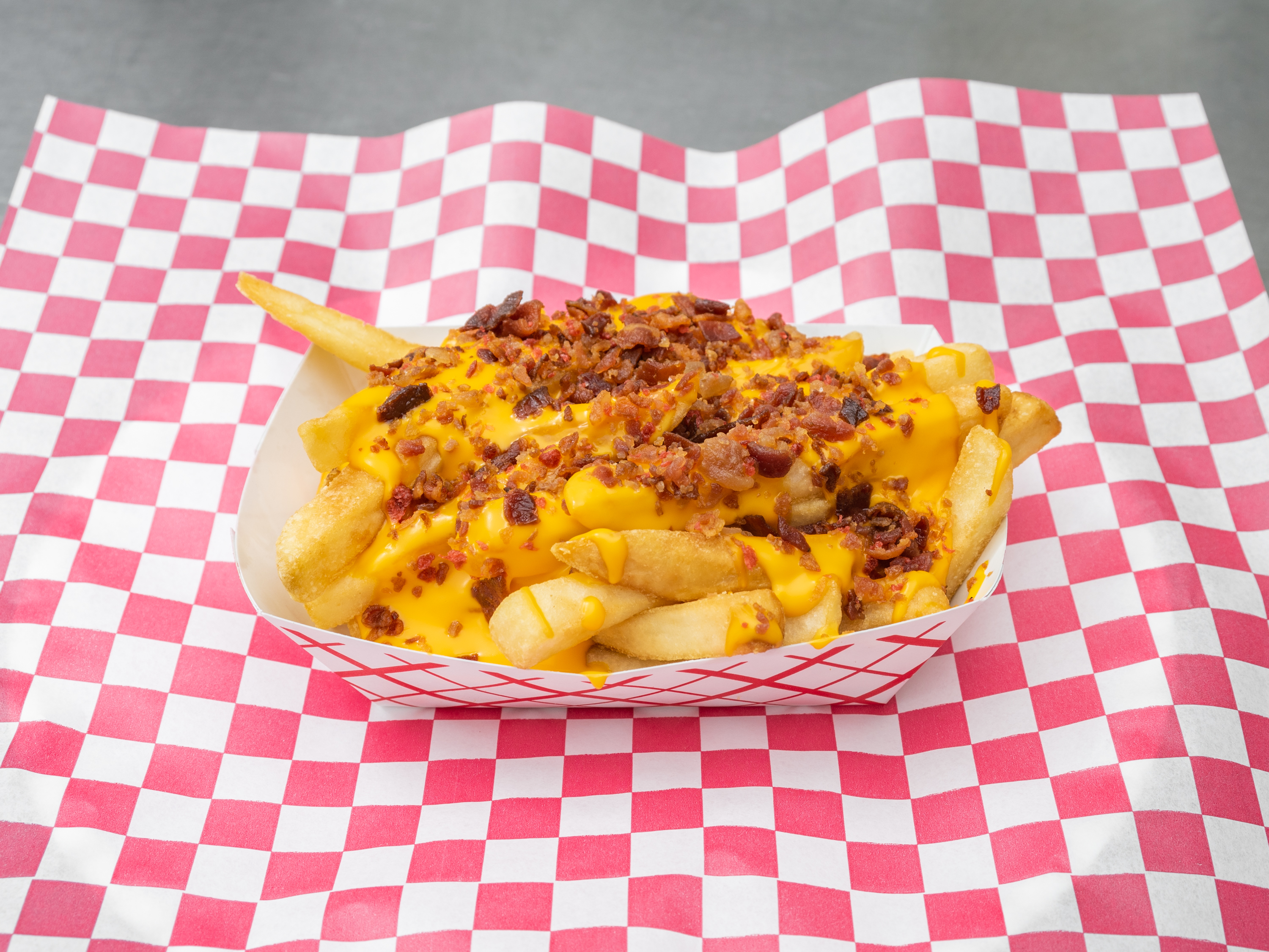 Order Cheese and Bacon Fries food online from Flames Grill- 1258 Eastdale Cir store, Montgomery on bringmethat.com