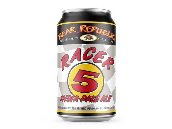 Order Bear Republic Racer 5 IPA - 6x 12oz Cans food online from Southwest Liquor store, Thousand Oaks on bringmethat.com