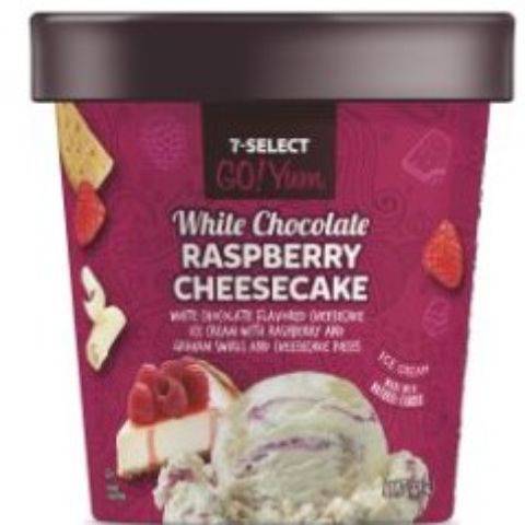 Order 7-Select GoYum White Chocolate Raspberry Cheesecake Pint food online from 7-Eleven store, Colona on bringmethat.com