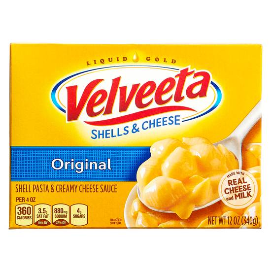 Order Velveeta Shells & Creamy Cheese Sauce 12oz food online from Everyday Needs by Gopuff store, Athens on bringmethat.com