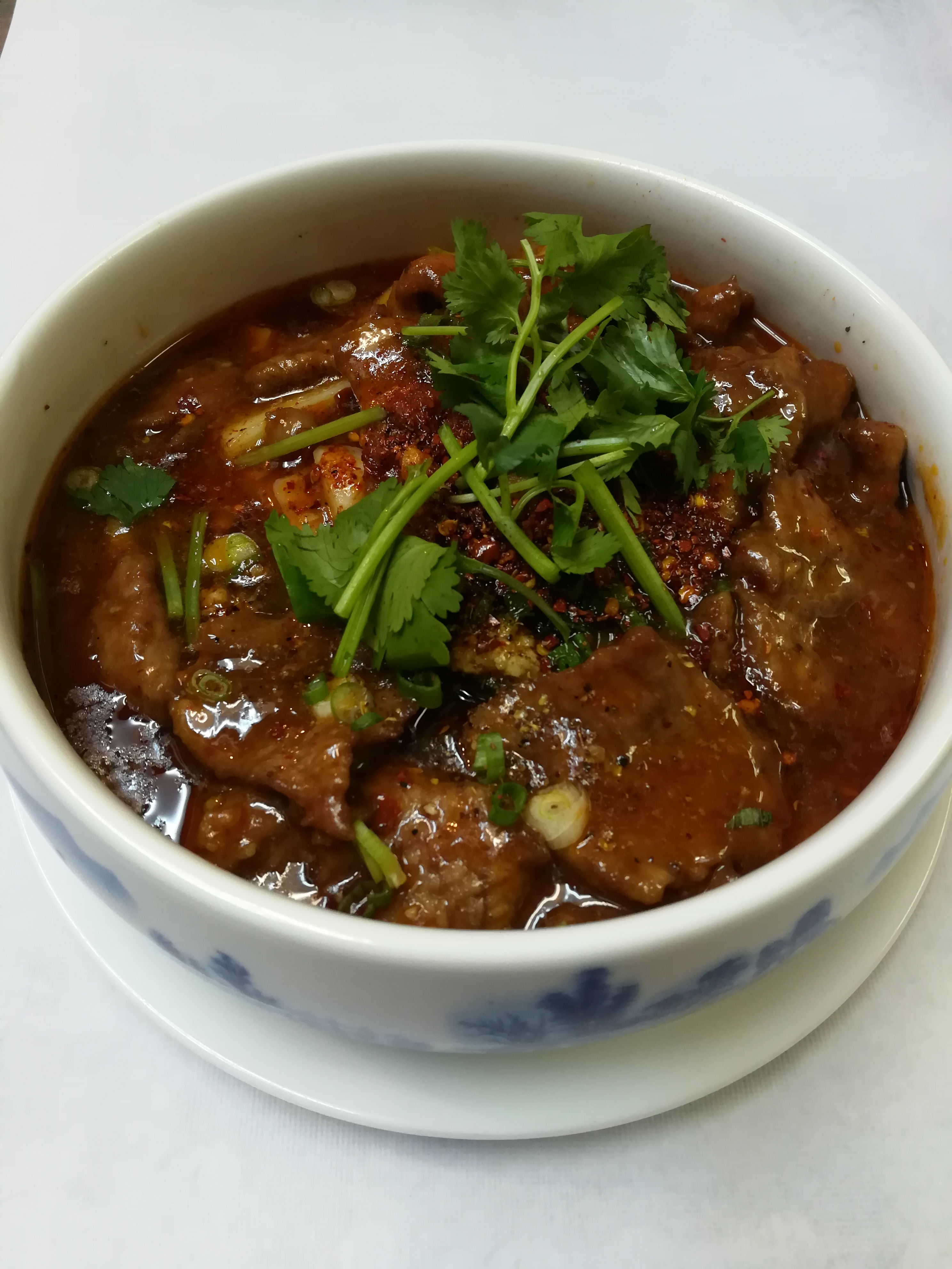 Order Braised Beef w. Chili Sauce 水煮牛肉 food online from Grand Sichuan store, Jersey City on bringmethat.com