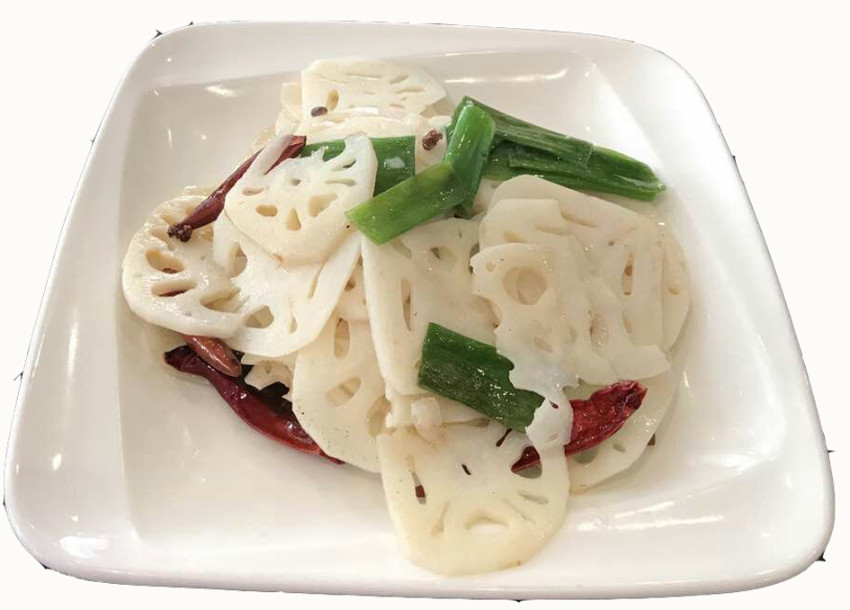 Order M05. Stir Fried Sliced Lotus Root with Pepper嗆蓮藕 food online from Gourmet China House store, Boston on bringmethat.com