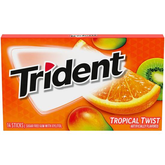 Order Trident Sugar Free Gum, Tropical Twist, 14 CT food online from Cvs store, WESTON on bringmethat.com