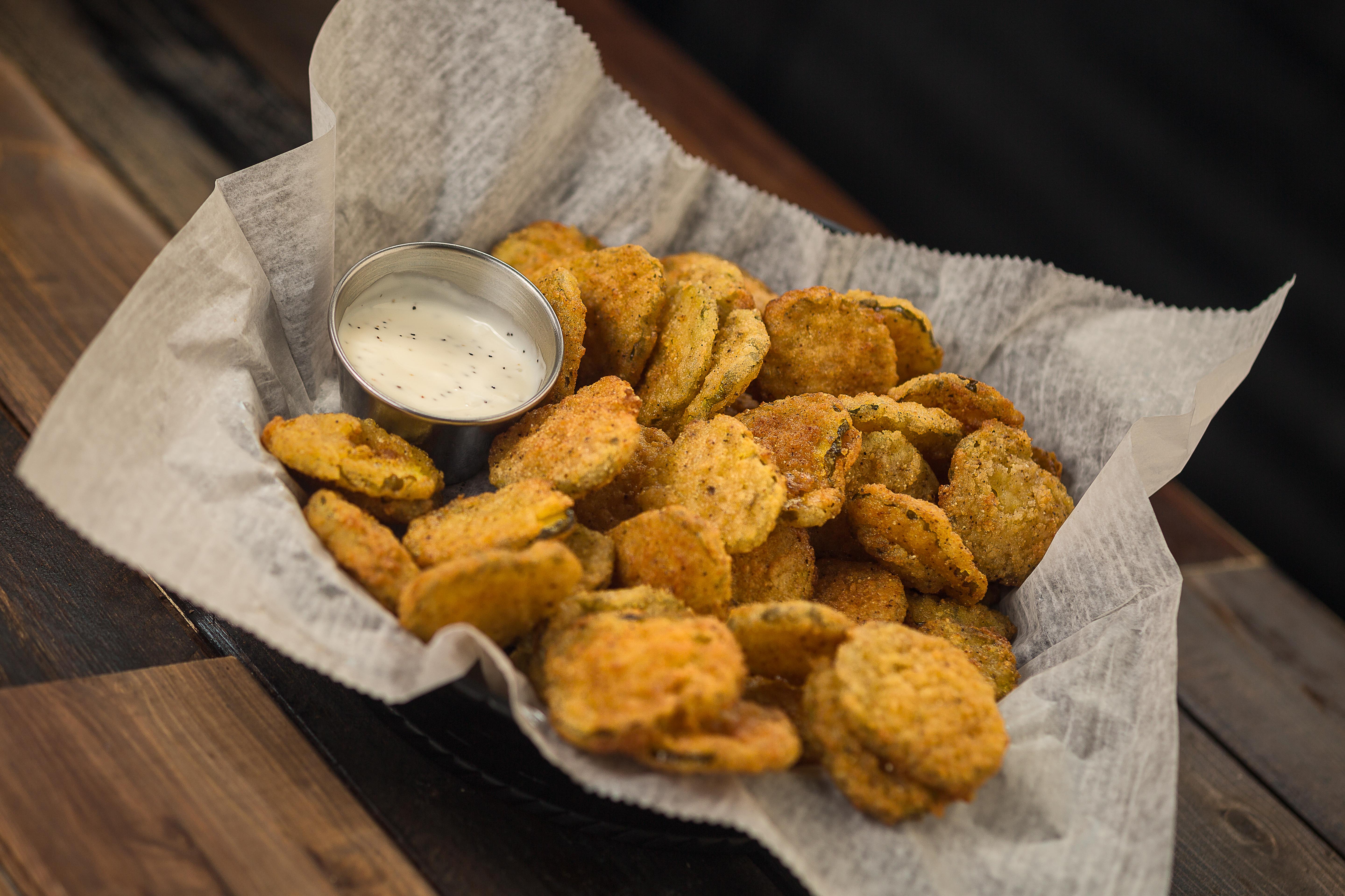 Order Fried Pickles food online from Bar-B-Cutie Smokehouse store, Pharr on bringmethat.com