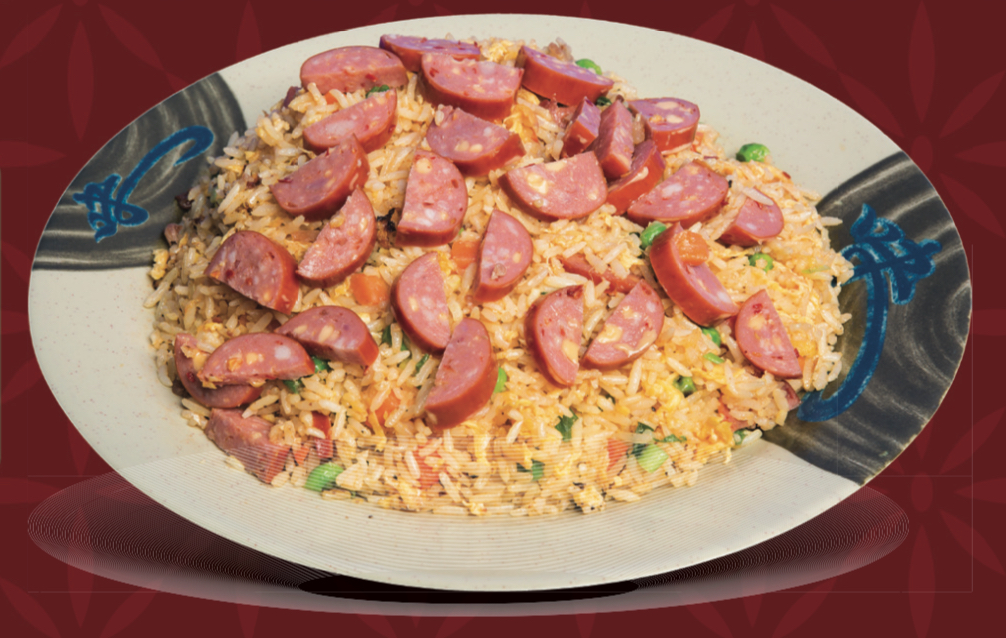 Order 69. Spicy Sausage Fried Rice food online from Kim Chuy Restaurant store, Los Angeles on bringmethat.com