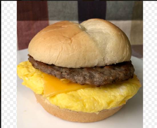 Order Sausage, Egg and Cheese Sandwich food online from W Z Food Market store, Roosevelt on bringmethat.com