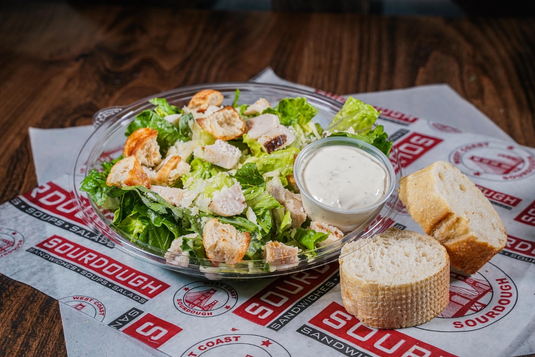 Order Grilled Chicken Caesar Salad food online from Sourdough & Co store, Fresno on bringmethat.com