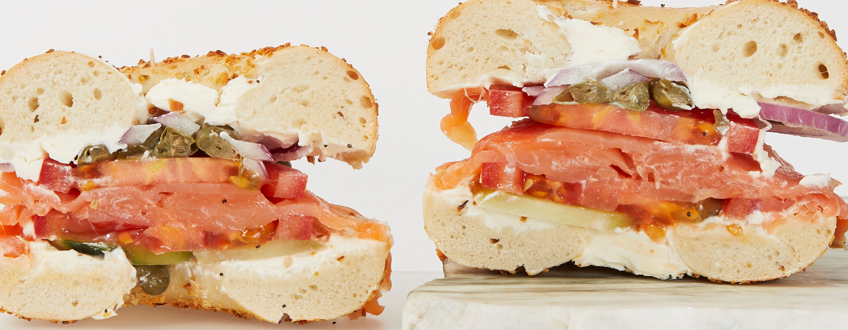 Order Belly Lox Sandwich food online from Murray's Bagels store, New York on bringmethat.com