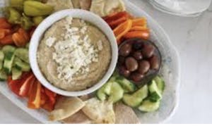 Order Babaganoush Platter (gluten free -homemade) food online from Efes Pizza store, Pittsburgh on bringmethat.com