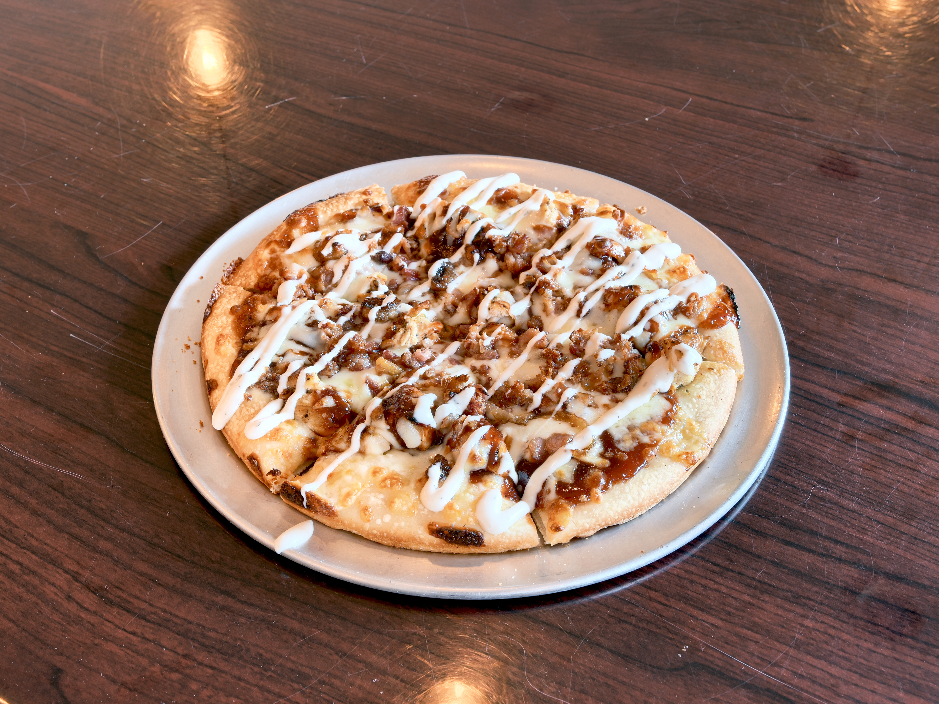 Order BBQ Chicken Bacon Ranch Pizza food online from Jimmys Famous Pizza store, North Andover on bringmethat.com