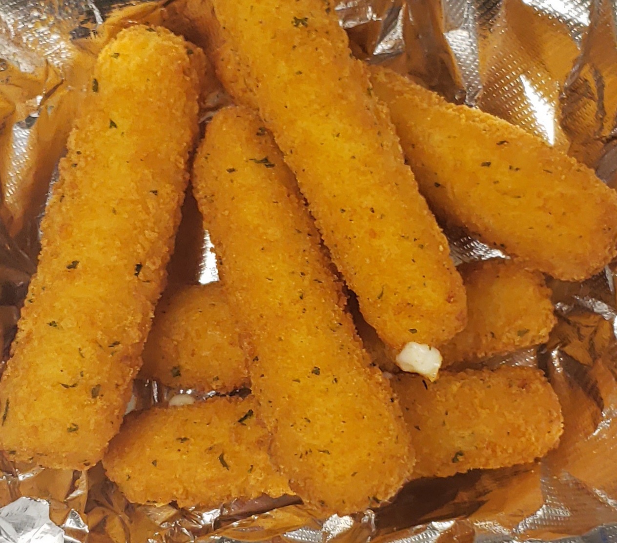 Order 6 Piece Mozzarella Sticks food online from Pizza for U store, Channahon on bringmethat.com
