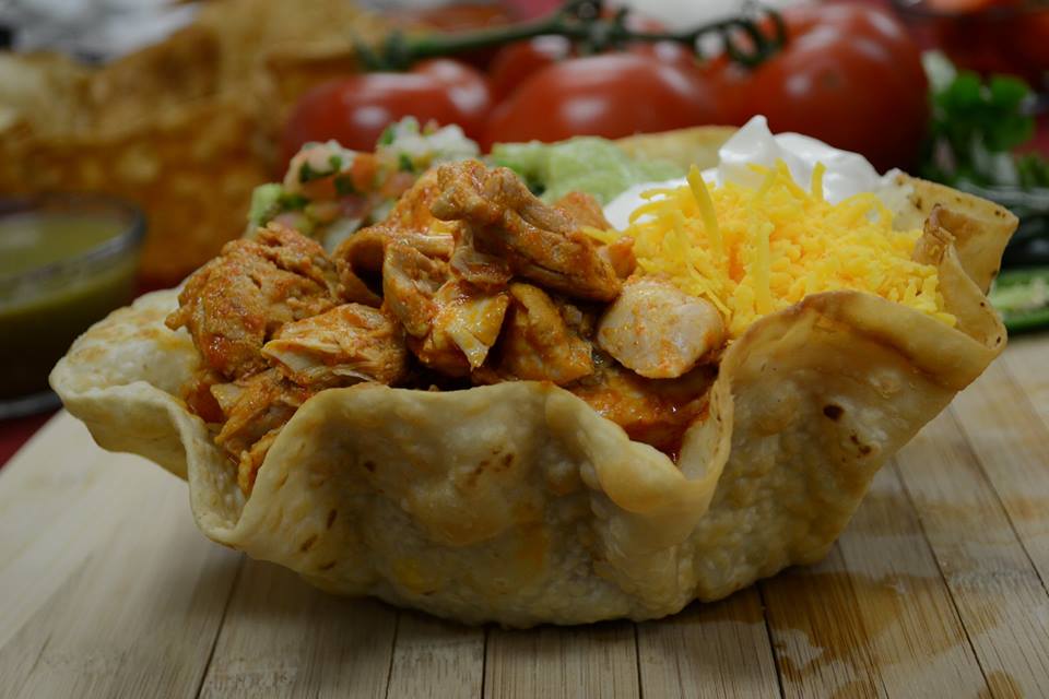 Order Taco Salad Tostada food online from Los Cuates store, Raleigh on bringmethat.com