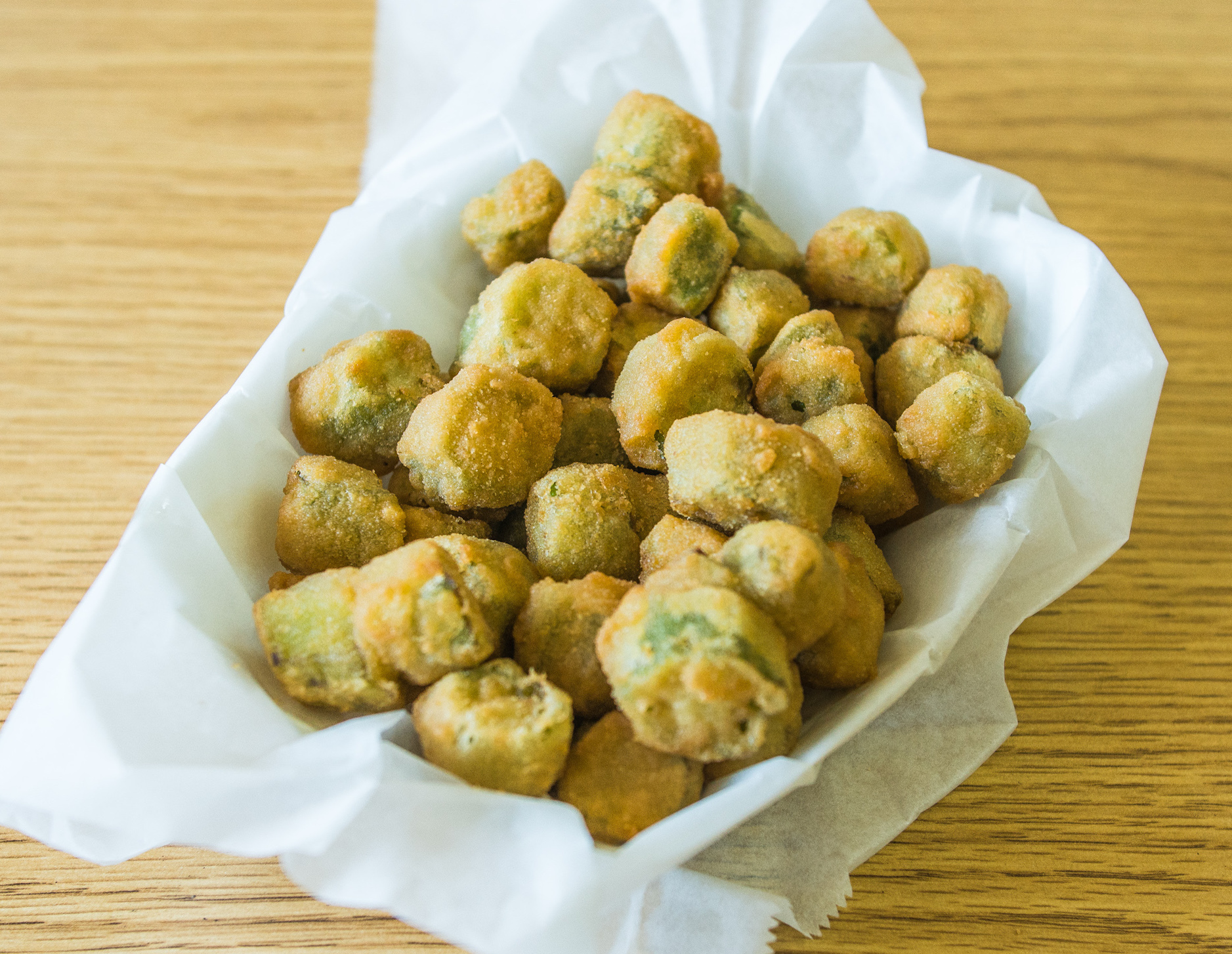 Order Small - Fried Okra food online from Maurice's Piggie Park store, Lexington on bringmethat.com