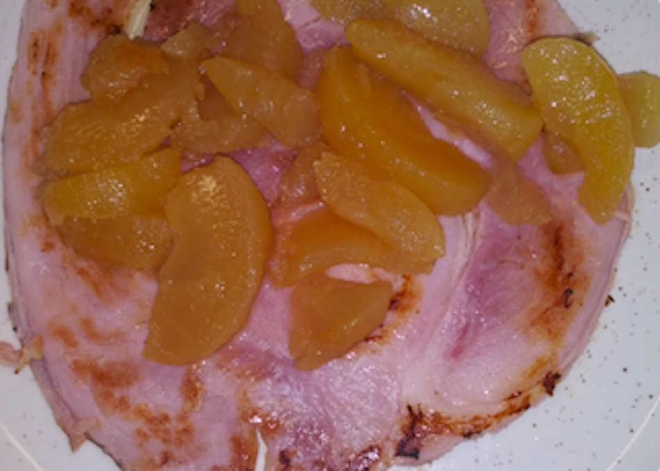 Order Baked Sugar Ham with Apples food online from Amber Restaurant store, Knoxville on bringmethat.com