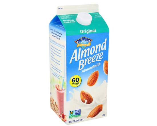 Order Almond Breeze Almond milk (1/2 Gallon) food online from Ctown Supermarkets store, Uniondale on bringmethat.com