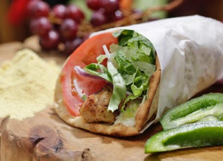 Order Chicken Souvlaki Sandwich food online from BZ Grill store, Queens on bringmethat.com