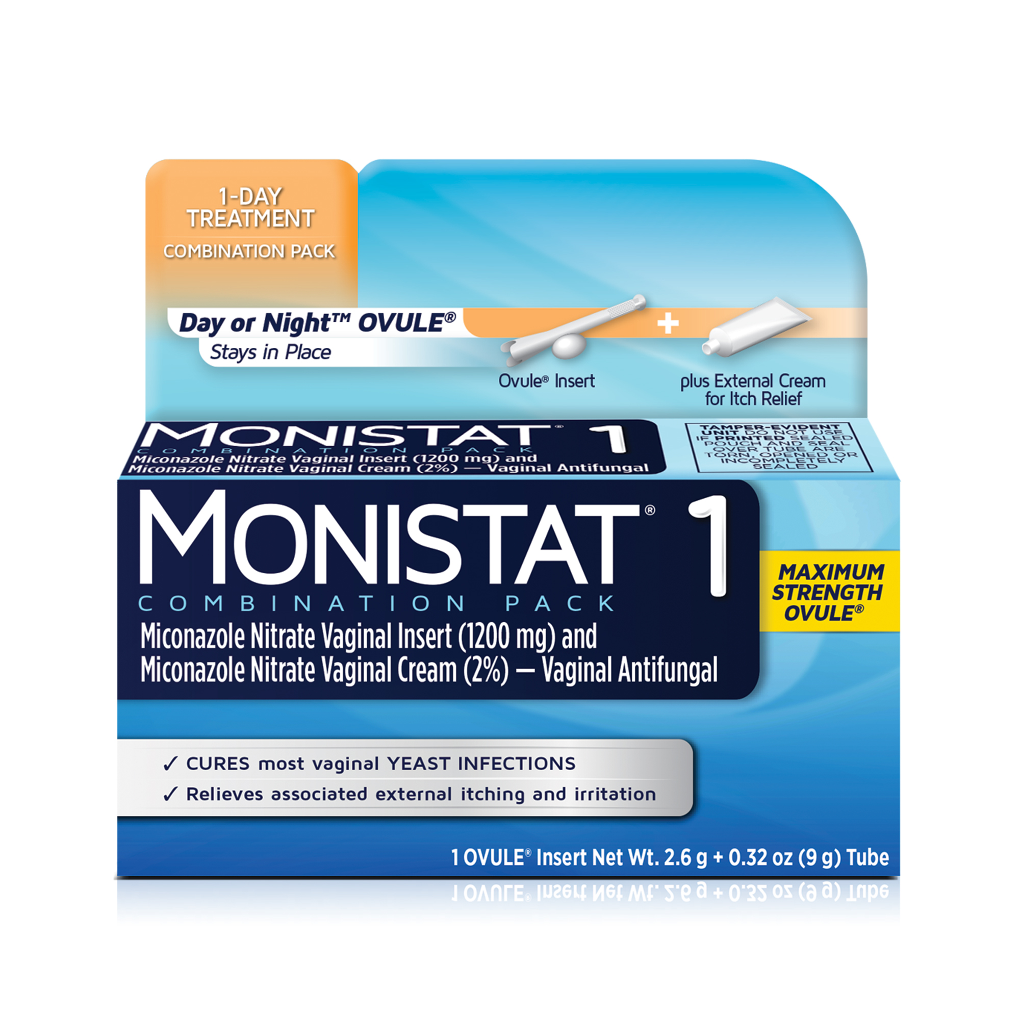 Order Monistat 1 Ovule Insert & External Itch Cream Kit food online from Rite Aid store, MILLER PLACE on bringmethat.com