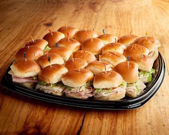 Order Deli Sliders Tray (3750 cal) food online from Jason Deli store, Lawrenceville on bringmethat.com