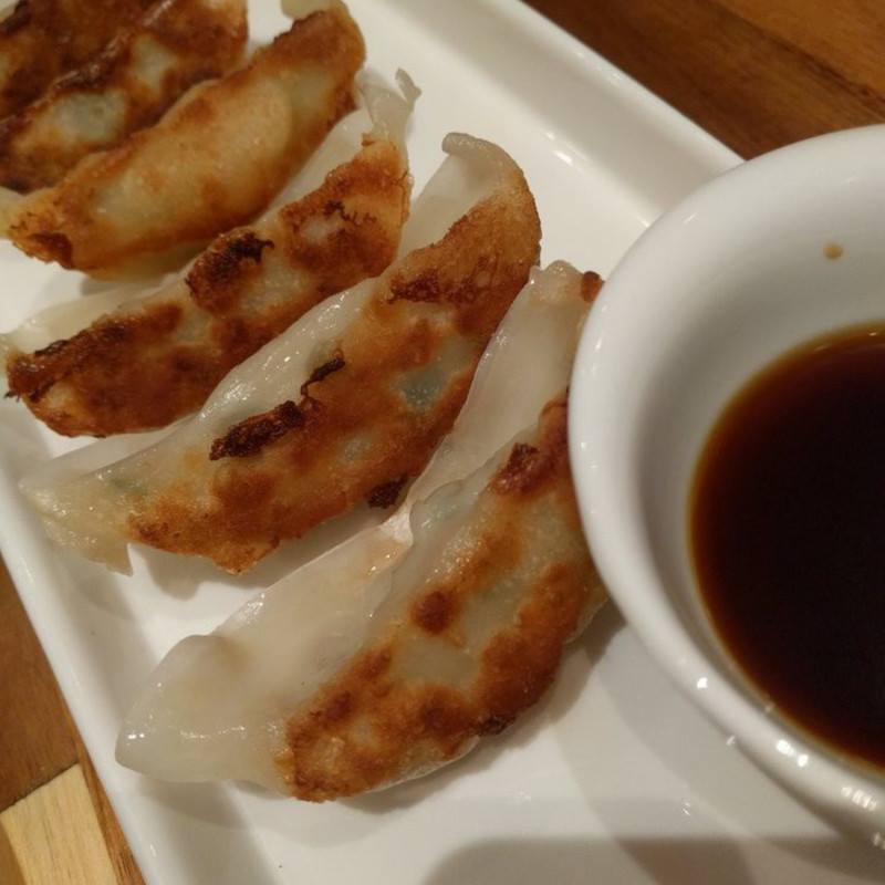 Order Pan-Fried Pork and Chicken Gyoza food online from Kyushu Ramen store, Stamford on bringmethat.com