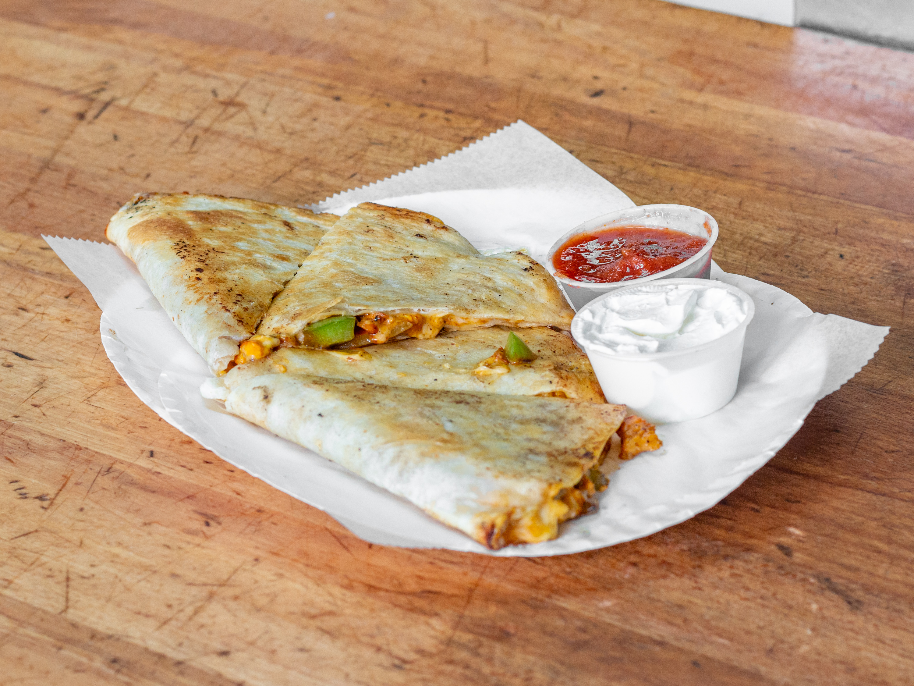 Order Quesadilla food online from Sicilian Pizzeria store, Schenectady on bringmethat.com