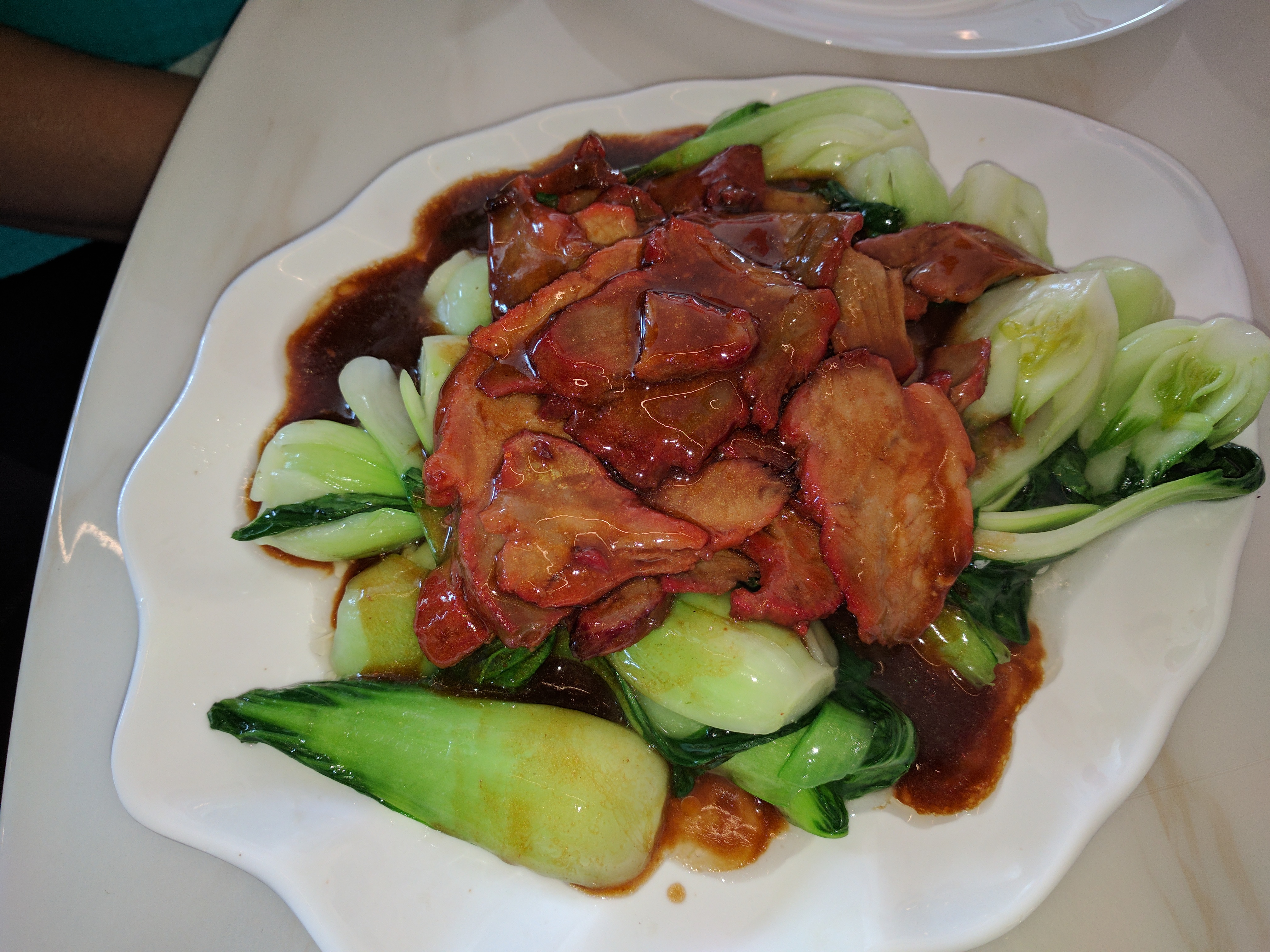 Order K4. Sauteed BBQ Pork with Bok Choi food online from Mainland China Bistro store, Coral Springs on bringmethat.com