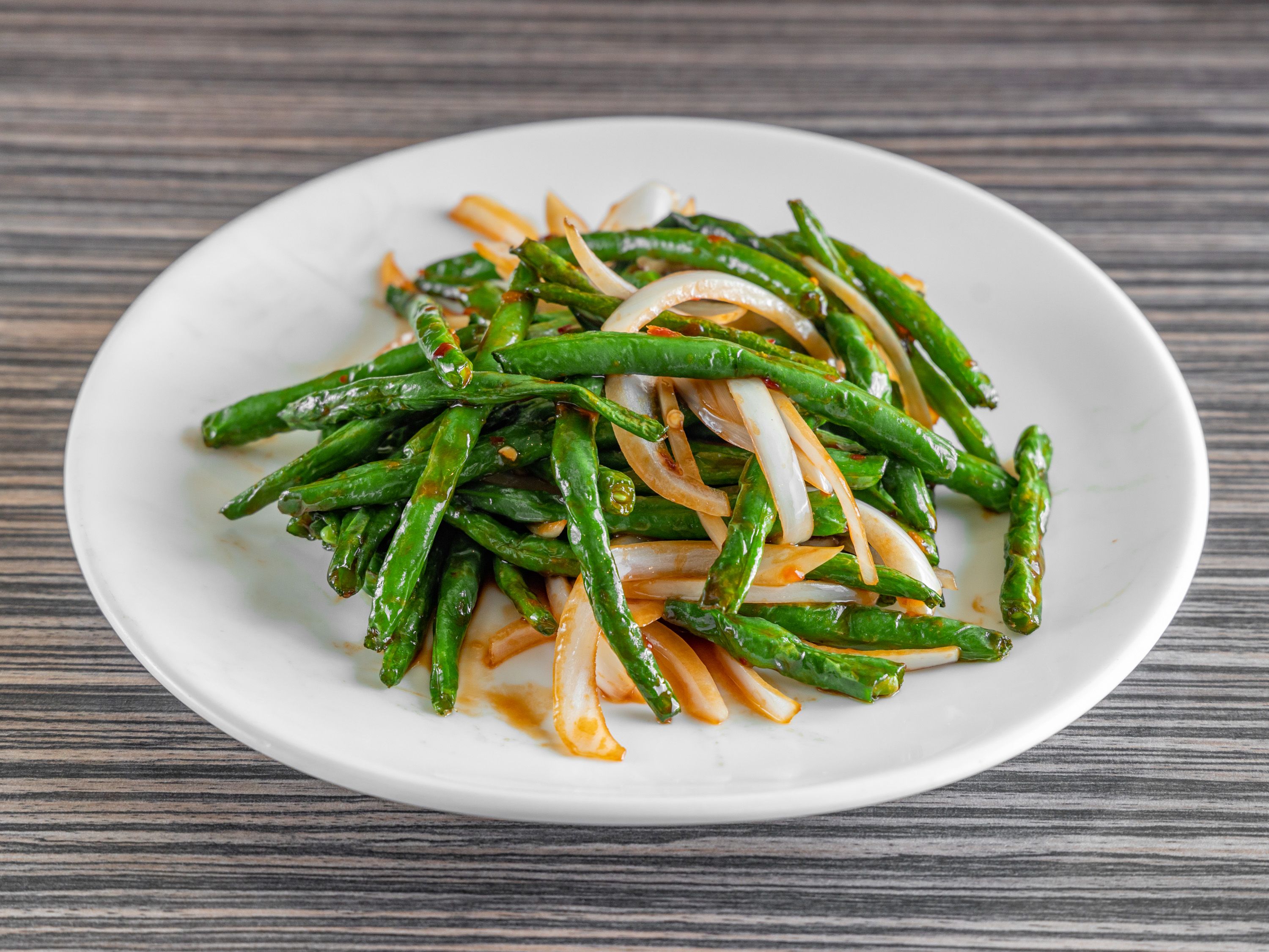 Order Braised Green Beans food online from Twin Dragon Restaurant store, Los Angeles on bringmethat.com