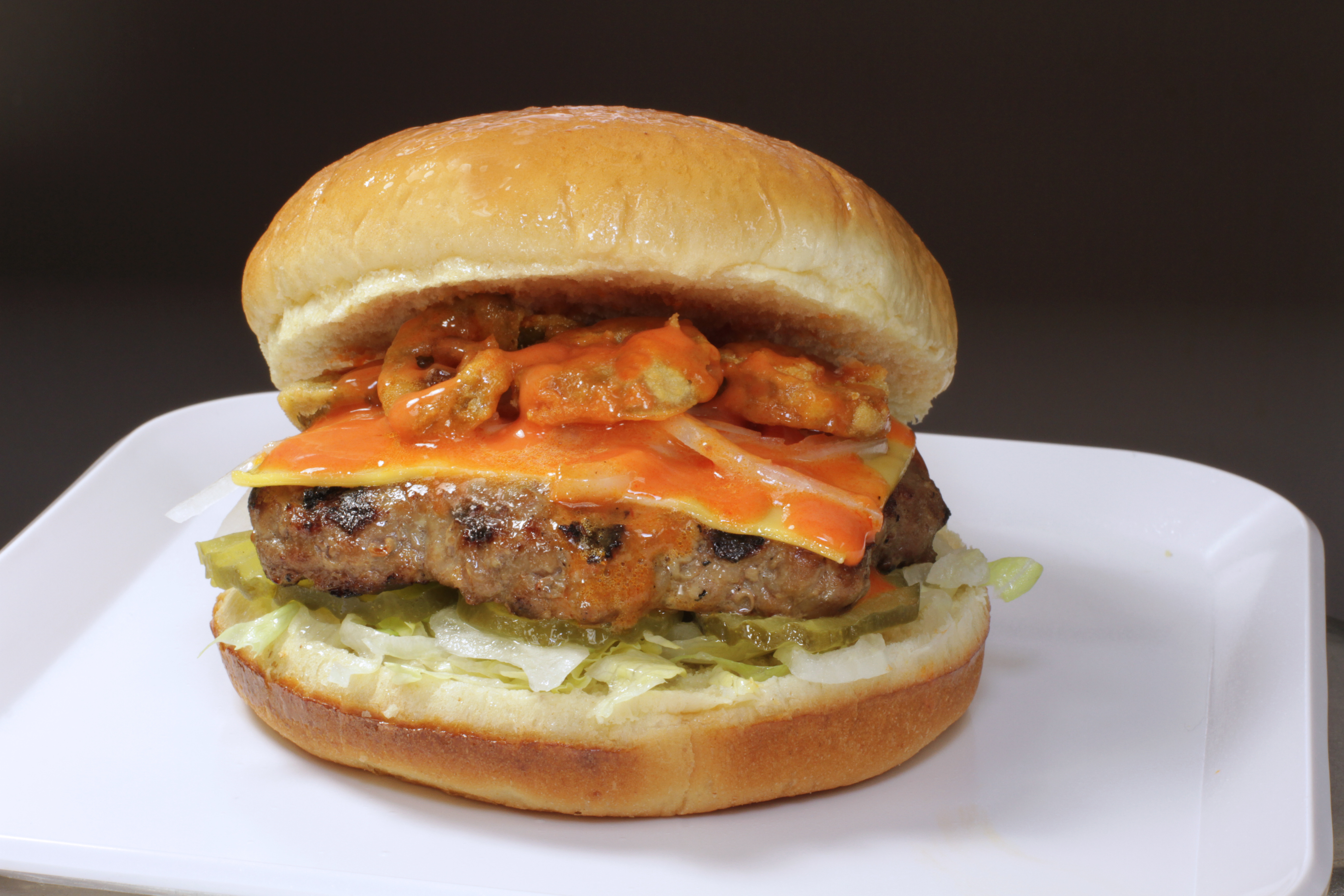 Order BUFFALO BURGER food online from Nick Gyros store, Chicago Heights on bringmethat.com