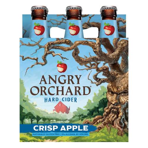 Order Angry Orchard · Crisp Apple Hard Cider (6 x 12 fl oz) bottles  food online from D & B Liquor store, Olmos Park on bringmethat.com