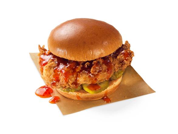 Order Saucy Chicken Sandwich food online from Buffalo Wild Wings Go store, Lafayette on bringmethat.com
