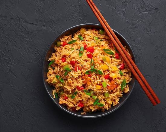 Order Schezwan Style Veggie Fried Rice food online from Vegetarian Chinese Snob store, Bloomington on bringmethat.com