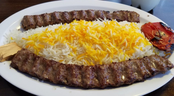 Order 5. Double Kubideh Kabob food online from Isfahan Kabob store, San Jose on bringmethat.com