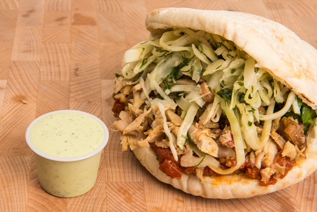 Order Chicken Pita food online from The Green Chicpea store, Newark on bringmethat.com
