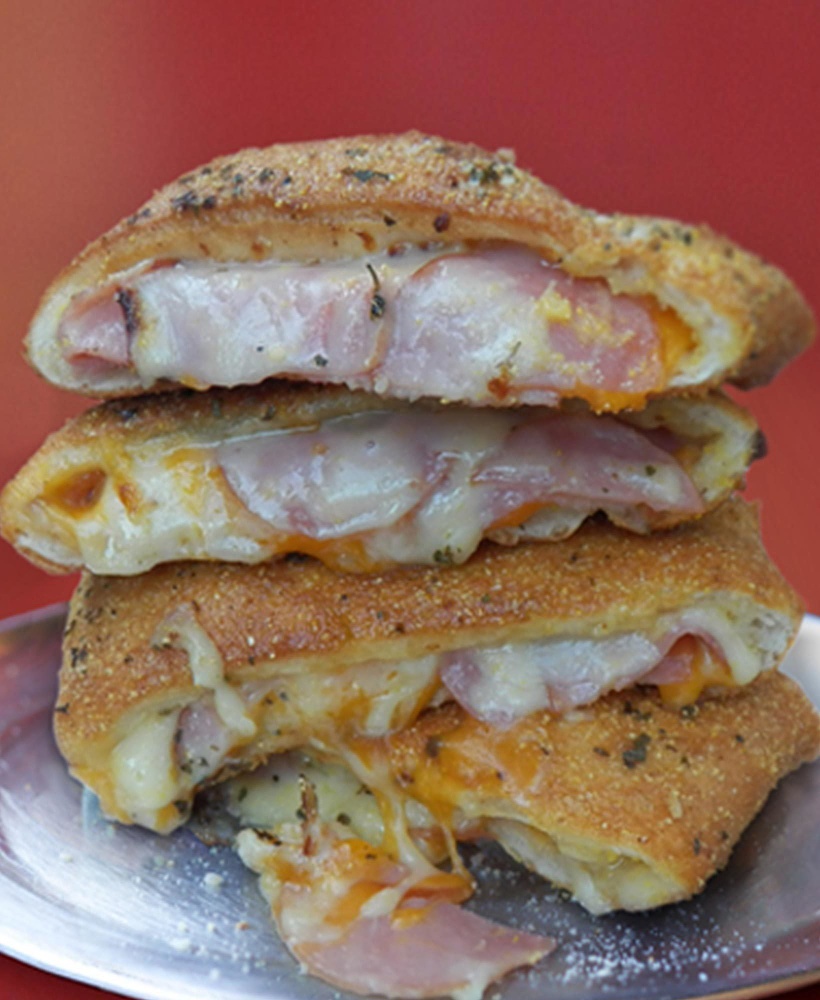 Order Ham and Cheese Stromboli food online from Double Dave's store, Midland on bringmethat.com