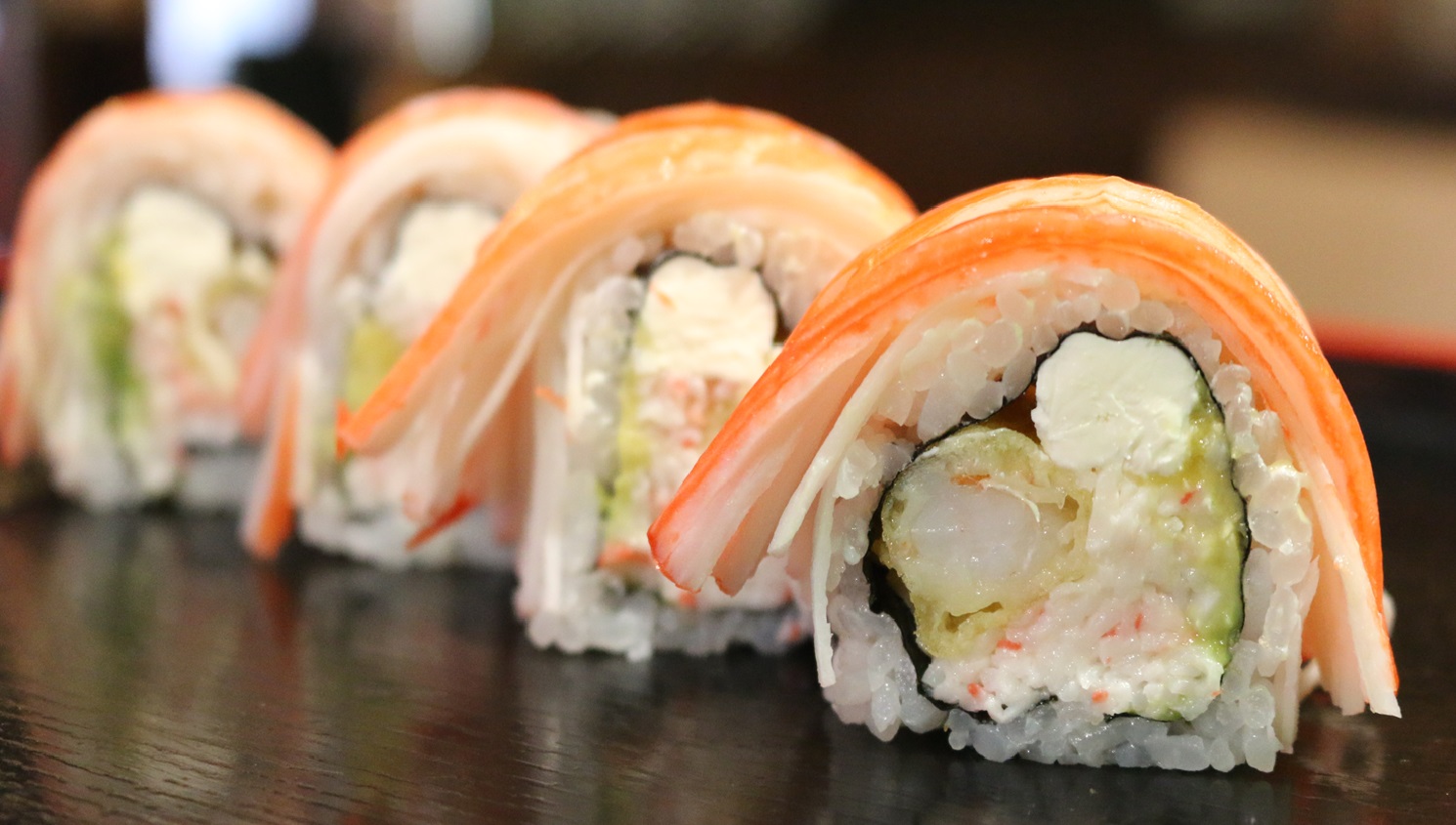 Order Temptation Roll food online from Kaze Sushi & Hibachi store, Mesquite on bringmethat.com