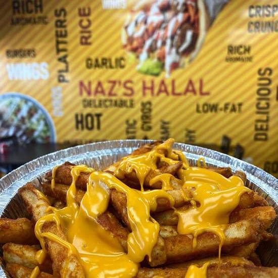 Order Cheez Fries food online from Naz's Halal Food store, North Babylon on bringmethat.com