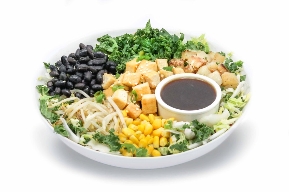 Order MEATLESS MONDAY – Teriyaki Tofu & Greens food online from Bibibop Cleveland store, Cleveland on bringmethat.com